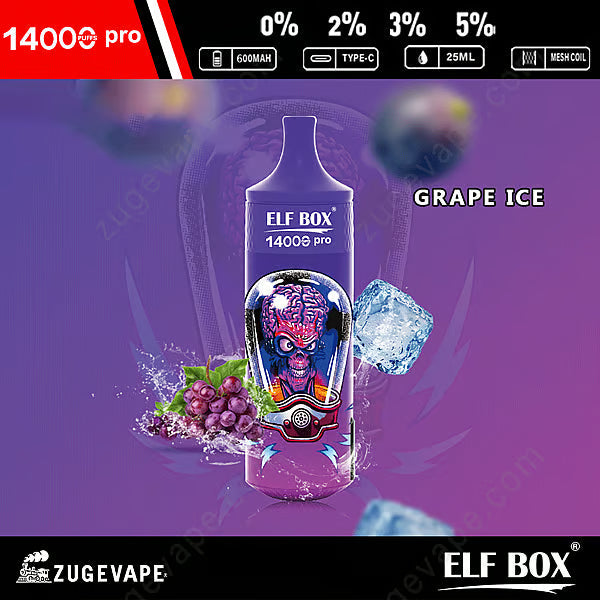ELF Box Rgb 14000 Puffs Pro Wholesale Vape 25ml  600mah 11 Flavors