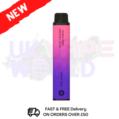 Fizzy Cherry Elux NEW Legend 3500 Puff Bar