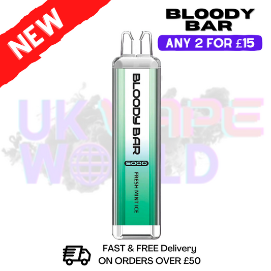Fresh Mint Bloody Bar 5000 Puffs Disposable