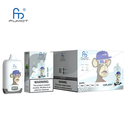 EU Warehouse Fumot Digital Box 12000 Puffs 12K Randm Tornado Smart Screen Disposable Vape Wholesale