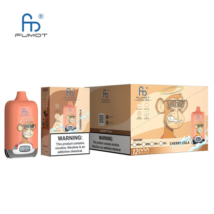 EU Warehouse Fumot Digital Box 12000 Puffs 12K Randm Tornado Smart Screen Disposable Vape Wholesale