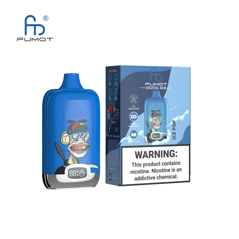 EU Warehouse Fumot Digital Box 12000 Puffs 12K Randm Tornado Smart Screen Disposable Vape Wholesale