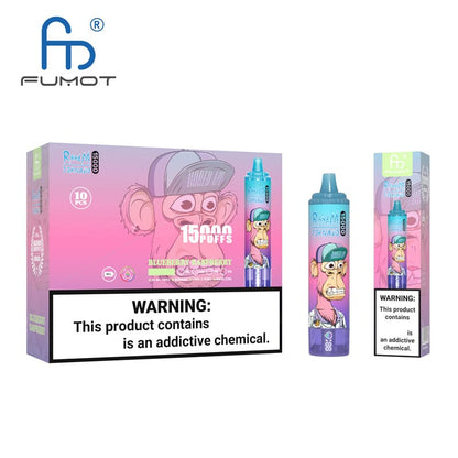 EU Warehouse Fumot Randm Tornado 15000 Puffs 15K LED Screen Disposable Vape Wholesale