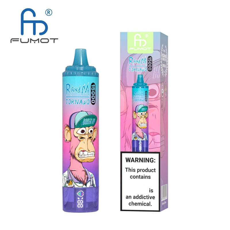 EU Warehouse Fumot Randm Tornado 15000 Puffs 15K LED Screen Disposable Vape Wholesale