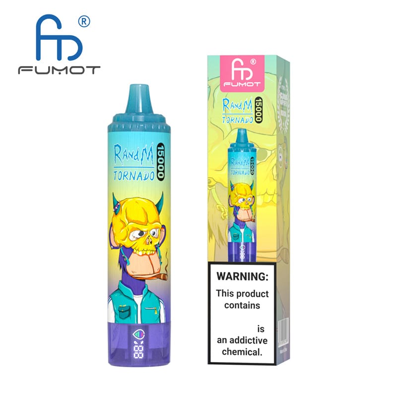 EU Warehouse Fumot Randm Tornado 15000 Puffs 15K LED Screen Disposable Vape Wholesale