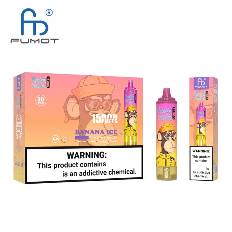 EU Warehouse Fumot Randm Tornado 15000 Puffs 15K LED Screen Disposable Vape Wholesale