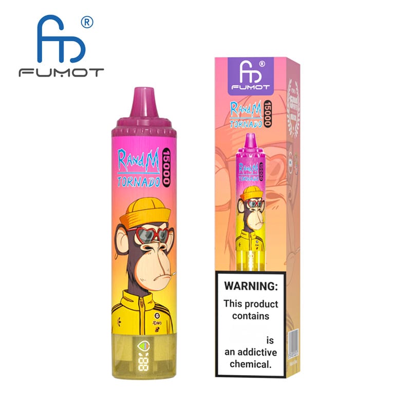 EU Warehouse Fumot Randm Tornado 15000 Puffs 15K LED Screen Disposable Vape Wholesale