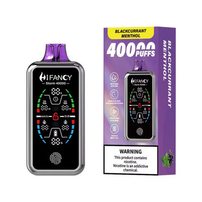 Hifancy 40000 Puffs 40k Storm Disposable Vape Full Smart Screen EU Warehouse