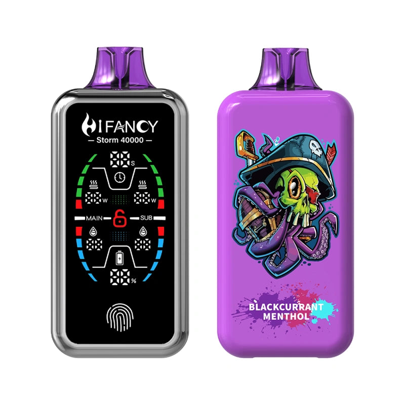 Hifancy 40000 Puffs 40k Storm Disposable Vape Full Smart Screen EU Warehouse