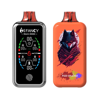 Hifancy 40000 Puffs 40k Storm Disposable Vape Full Smart Screen EU Warehouse