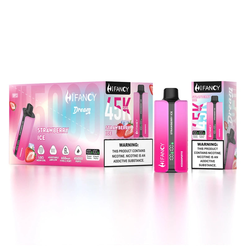 Hifancy 45000 Puffs Disposable Electronic Cigarette Smart Screen Chinese Warehouse Wholesale