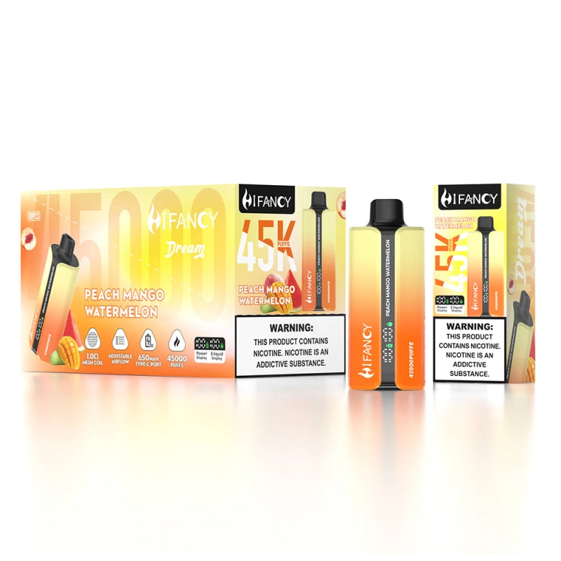 Hifancy 45000 Puffs Disposable Electronic Cigarette Smart Screen Chinese Warehouse Wholesale