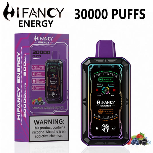 Hifancy Energy 30k Puffs 30000 Touch Switch Full Smart Screen Disposable Vape EU Warehouse