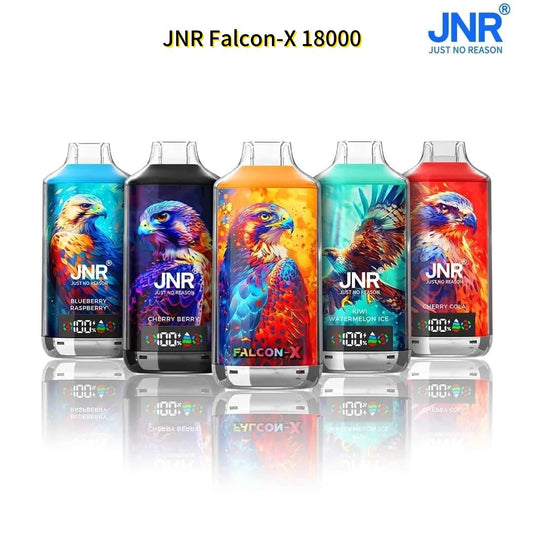 JNR Falcon-X 18000 puffs Disposable E Cigarettes vape  950mah 2% 5%  45 Flavors 18K puffs