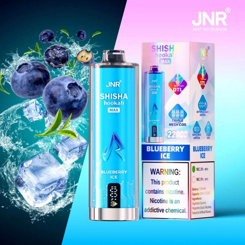 JNR Shisha Hookah Max 22000 Puffs 22K Smart Screen Disposable Vape Wholesale