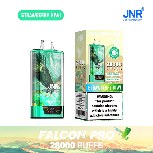 JNR 28000 Puffs Falcon Pro Wholesale Crystal Vape Shop Dual Mesh Coil