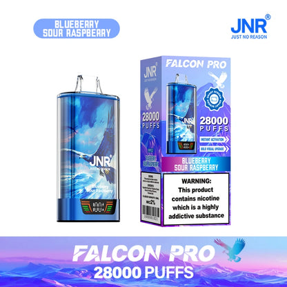 JNR 28000 Puffs Falcon Pro Wholesale Crystal Vape Shop Dual Mesh Coil