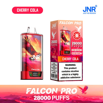JNR 28000 Puffs Falcon Pro Wholesale Crystal Vape Shop Dual Mesh Coil