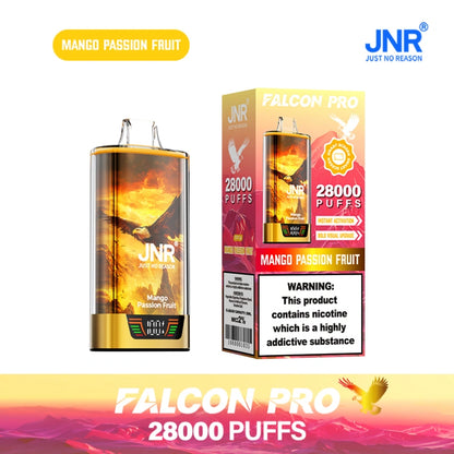 JNR 28000 Puffs Falcon Pro Wholesale Crystal Vape Shop Dual Mesh Coil