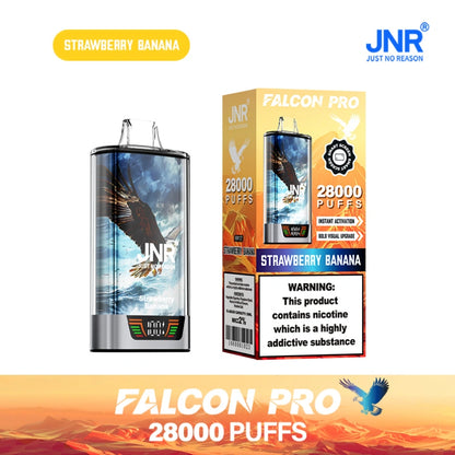 JNR 28000 Puffs Falcon Pro Wholesale Crystal Vape Shop Dual Mesh Coil