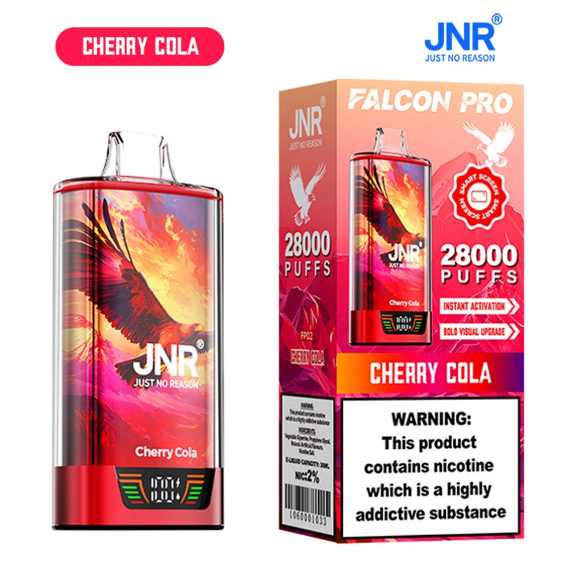 JNR 28000 Puffs Falcon Pro Wholesale Crystal Vape Shop Dual Mesh Coil