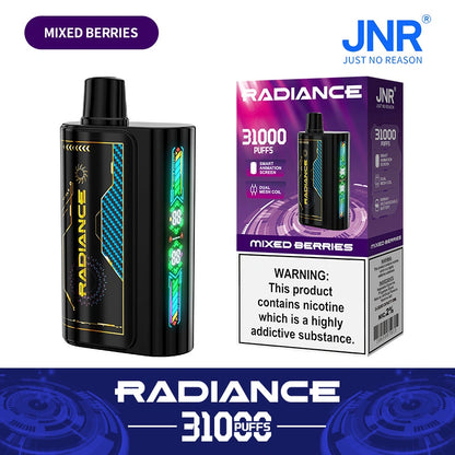 JNR Radiance 31000 Puffs 31k Disposable Vape Smart Screen Electronic Cigarette Wholesale
