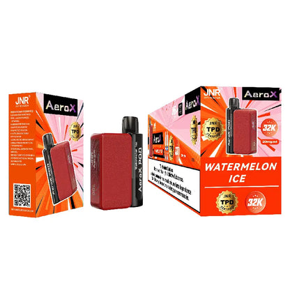 JNR AeroX Refillable Pod 32000 Puffs 32K TPD Certified Vape Wholesale Smart Screen Dual Mesh Coil