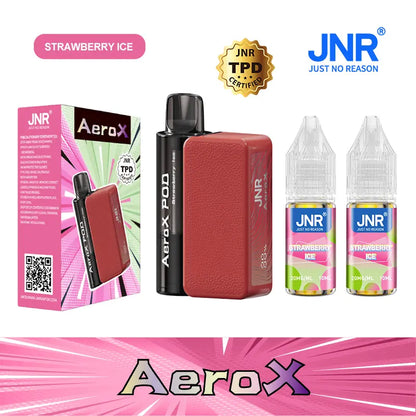 JNR AeroX Refillable Pod 32000 Puffs 32K TPD Certified Vape Wholesale Smart Screen Dual Mesh Coil