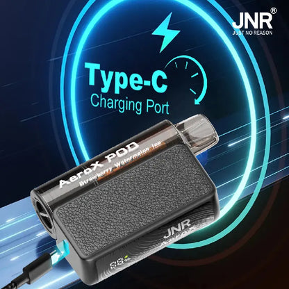 JNR AeroX Refillable Pod 32000 Puffs 32K TPD Certified Vape Wholesale Smart Screen Dual Mesh Coil