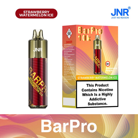 JNR BarPro Pod Kit TPD Certified Vape 10000 Puffs 2ml +10ml Prefilled Pod 800mAh Rechargeable Battery