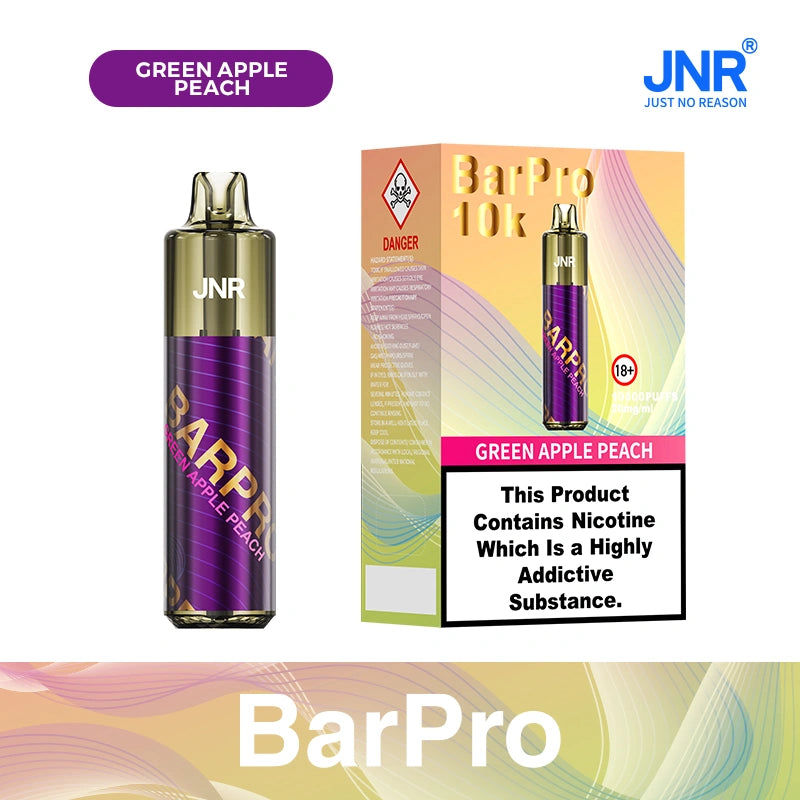 JNR BarPro Pod Kit TPD Certified Vape 10000 Puffs 2ml +10ml Prefilled Pod 800mAh Rechargeable Battery