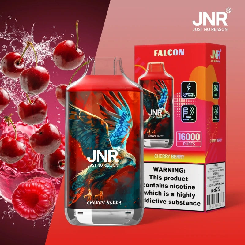 JNR Falcon 16000 Puffs 16K Wholesale Disposable Vape Adjustable Airflow Crystal Electronic Cigarette