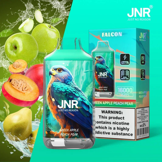 JNR Falcon 16000 Puffs 16K Wholesale Disposable Vape Adjustable Airflow Crystal Electronic Cigarette