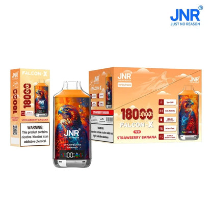JNR Falcon X 18000 Puffs 18K LED Digital Display Disposable Vape Dual Mesh Adjustable Airflow E Cigarette Wholesale