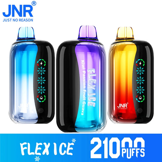 JNR Flex Ice 21000 Puffs 21K Adjustable Disposable Vape Touch Screen Wholesale E Cigarette