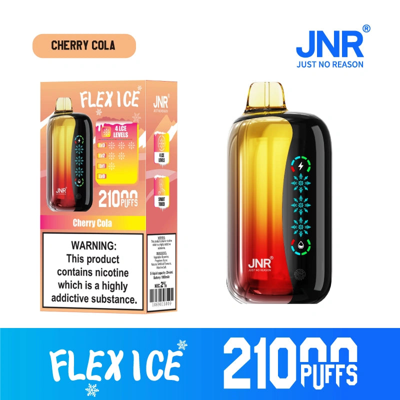 JNR Flex Ice 21000 Puffs 21K Adjustable Disposable Vape Touch Screen Wholesale E Cigarette