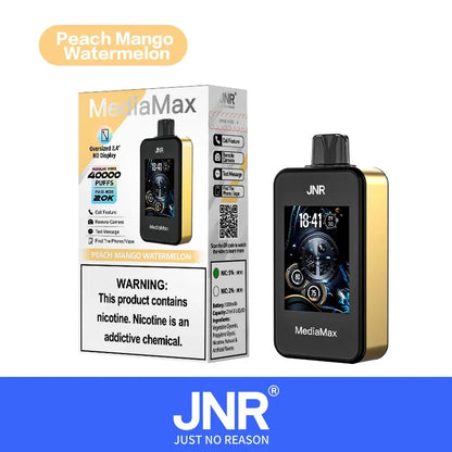 JNR Media Max 40000 Puffs 40K Smart Screen Disposable Vape Adjustable Airflow E Cigarette Wholesale