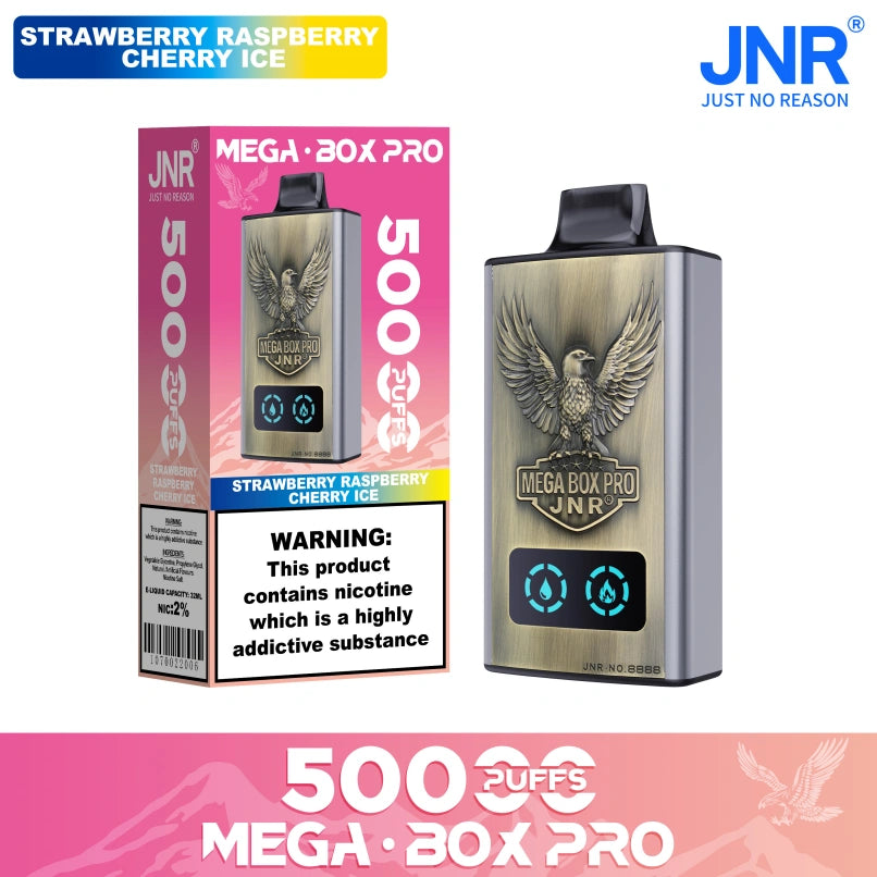 JNR 50000 Puffs 50K Mega Box Pro Wholesale Vape Online Dual Mesh Coil