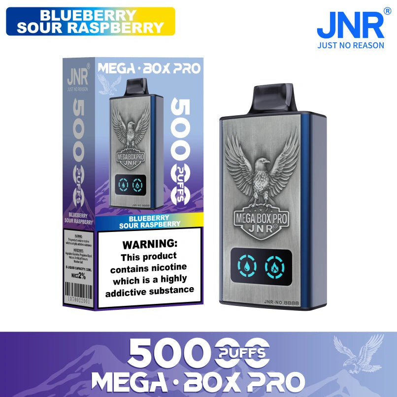 JNR 50000 Puffs 50K Mega Box Pro Wholesale Vape Online Dual Mesh Coil