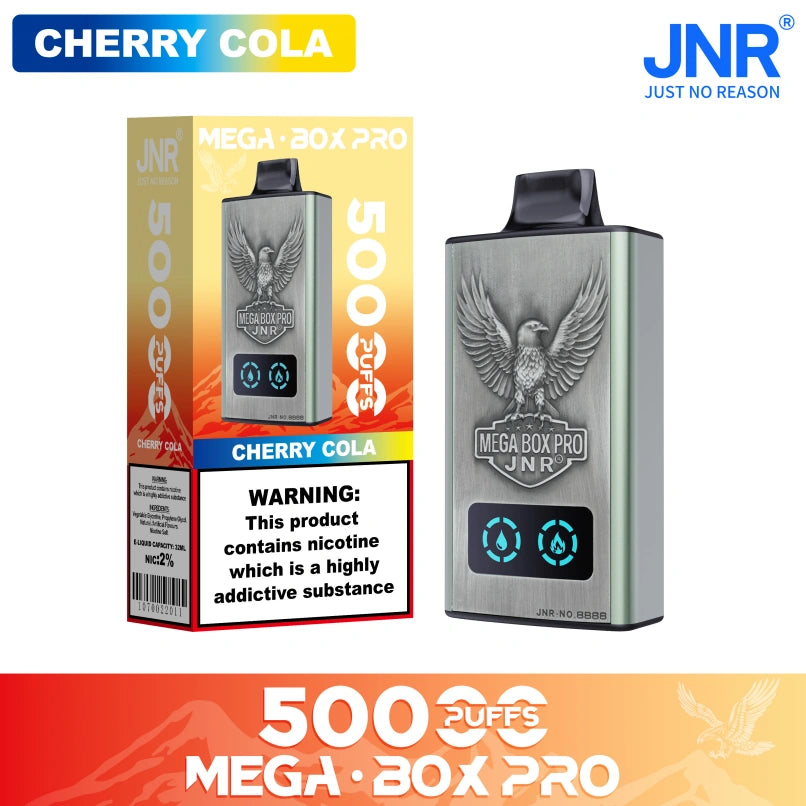 JNR 50000 Puffs 50K Mega Box Pro Wholesale Vape Online Dual Mesh Coil