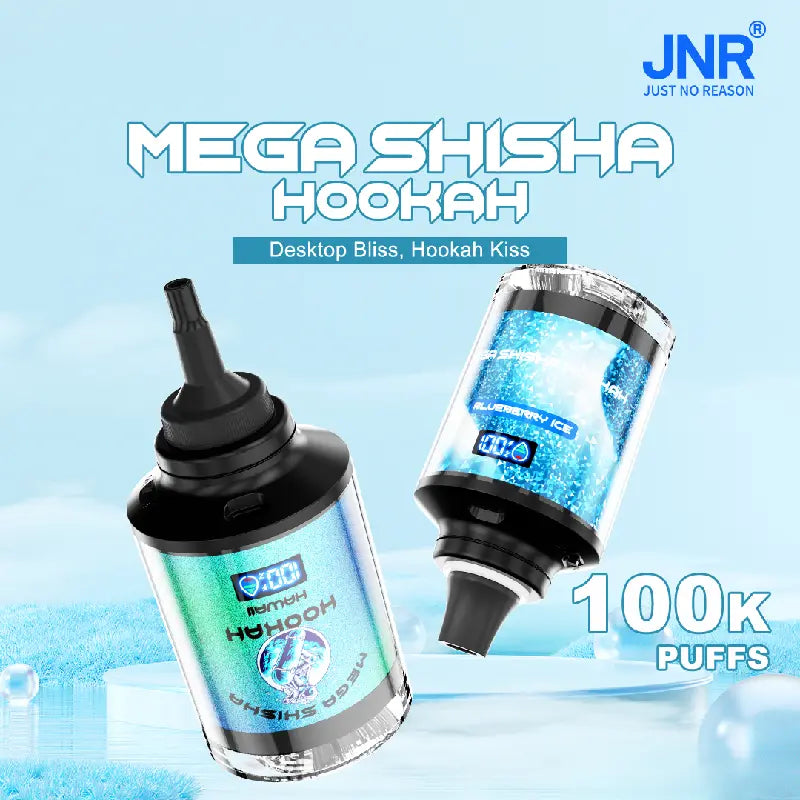 Puff 100k JNR Mega Shisha Hookah 100000 Puffs Smart Screen Disposable Vape Wholesale  DTL Breathing Light