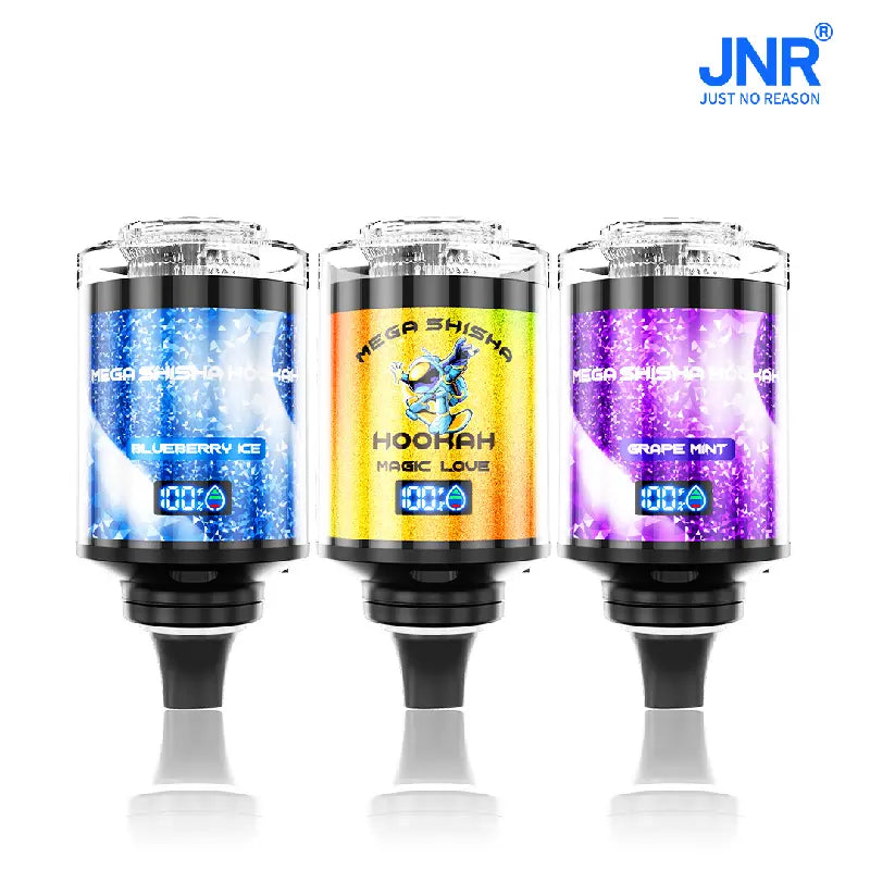 Puff 100k JNR Mega Shisha Hookah 100000 Puffs Smart Screen Disposable Vape Wholesale  DTL Breathing Light