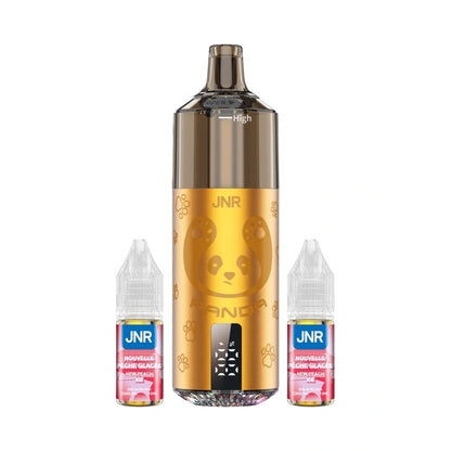 JNR Panda Pod Kit TPD Certified Vape 25500 Puffs 2ml Prefilled Pod 10ml Refillable Bottle 850mAh Rechargeable Battery