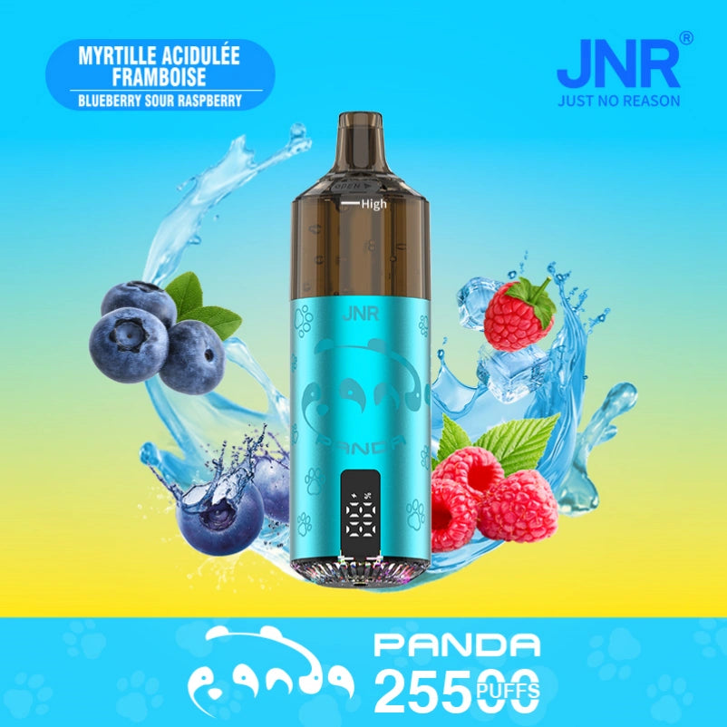 JNR Panda Pod Kit TPD Certified Vape 25500 Puffs 2ml Prefilled Pod 10ml Refillable Bottle 850mAh Rechargeable Battery