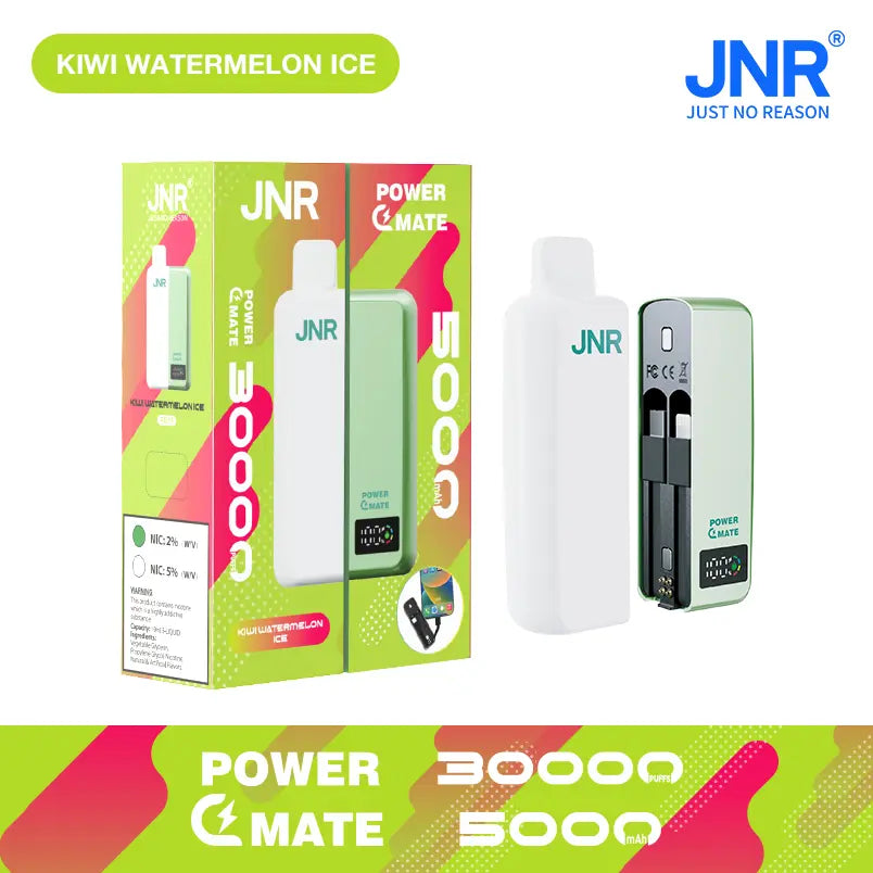 JNR Power Mate 30000 Puffs 30K Smart Screen Pod Vape 5000mAh Power Bank Wholesale