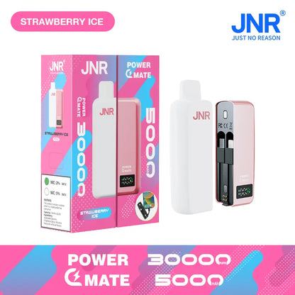 JNR Power Mate 30000 Puffs 30K Smart Screen Pod Vape 5000mAh Power Bank Wholesale