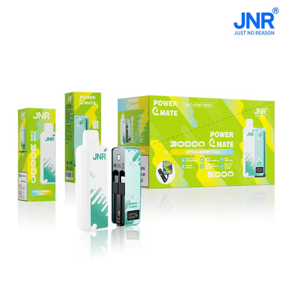 JNR Power Mate 30000 Puffs 30K Smart Screen Pod Vape 5000mAh Power Bank Wholesale