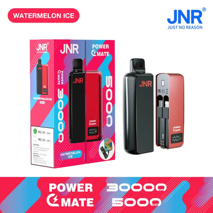 JNR Power Mate 30000 Puffs 30K Smart Screen Pod Vape 5000mAh Power Bank Wholesale