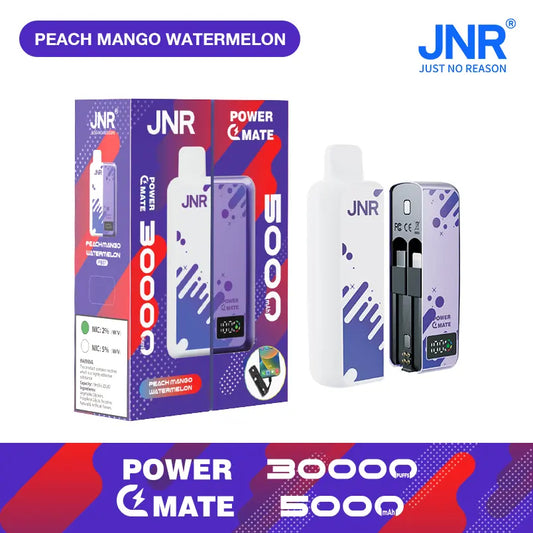 JNR Power Mate 30000 Puffs 30K Smart Screen Pod Vape 5000mAh Power Bank Wholesale