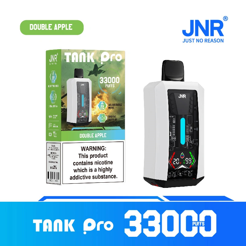 JNR Tank Pro 33000 Puffs 33K Disposable Vape Digital Screen Wholesale E Cigarette Dual Mesh Coil